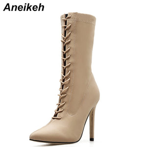 Aneikeh New Boots High Heel