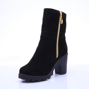 MCCKLE Autumn Women Ankle Boots