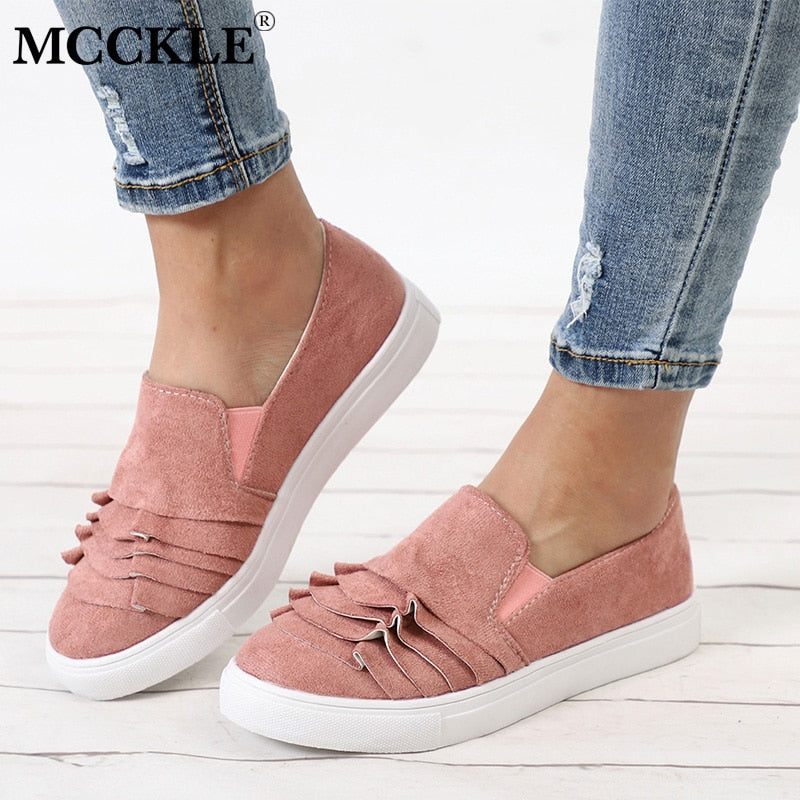 MCCKLE  Shoes Sneakers Elastic