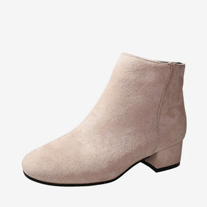 MCCKLE Women Autumn Ankle Boots