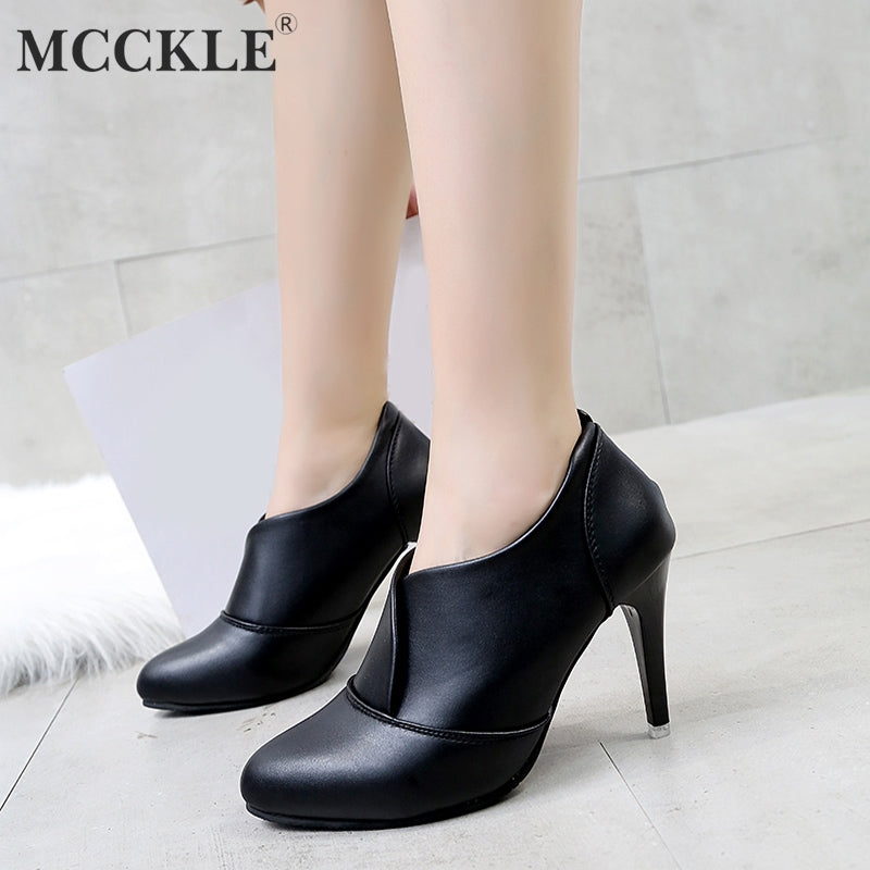 MCCKLE high Thin Heels Shoe