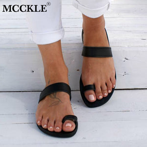 MCCKLE Summer Women Gladiator  Slippers
